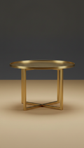 Aria Brass Coffee Table With Glass Top