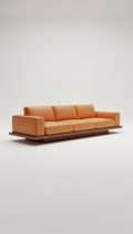 Modena leather sectional sofa